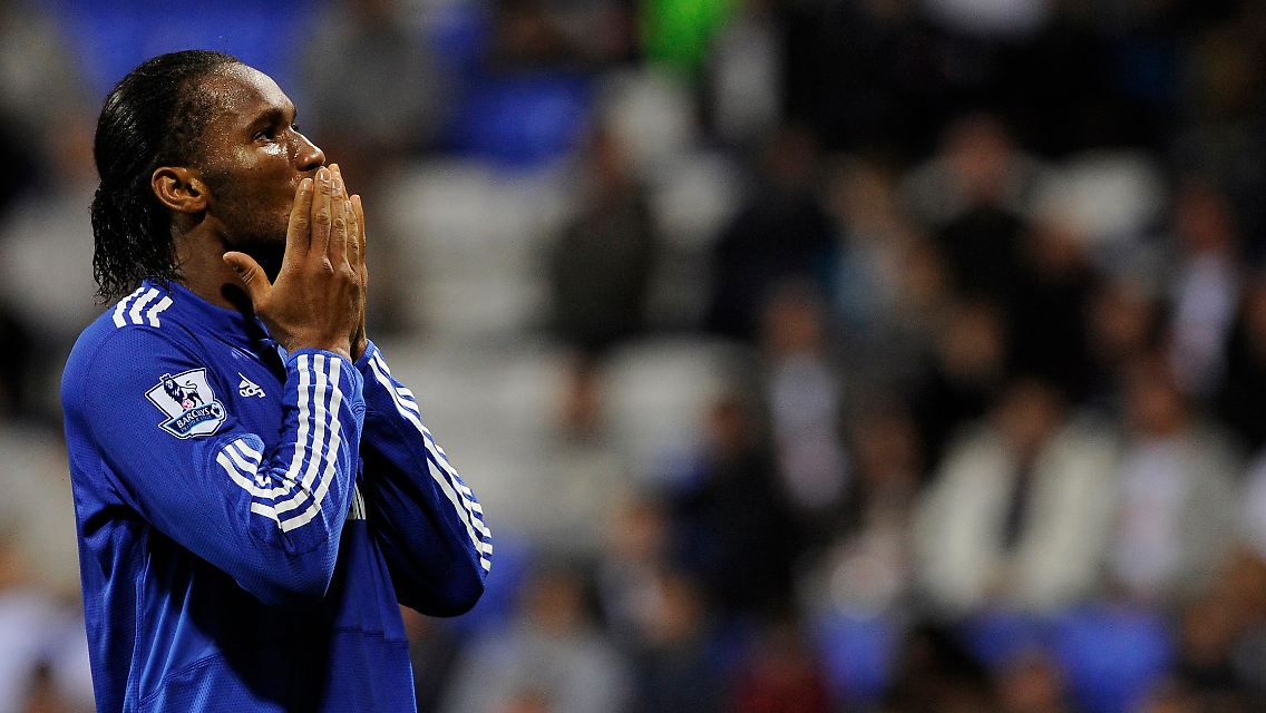 Stiller Genießer: Didier Drogba nach seinem Tor zum 4:0 für Chelsea.