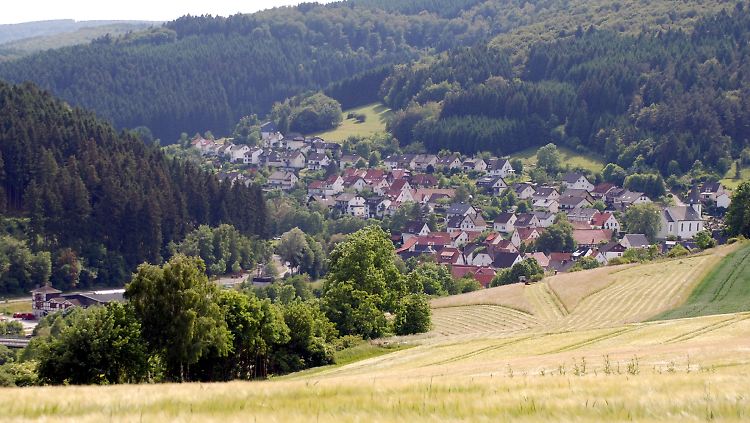 Blick auf Brilon-Bontkirchen im Sauerland.