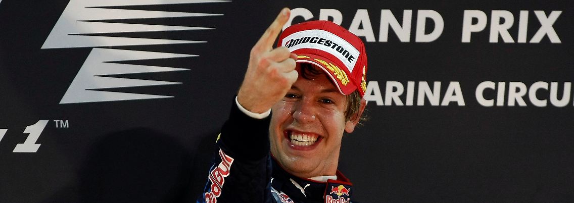 Hat sein schelmisches Lachen wieder: Vizeweltmeister Sebastian Vettel.