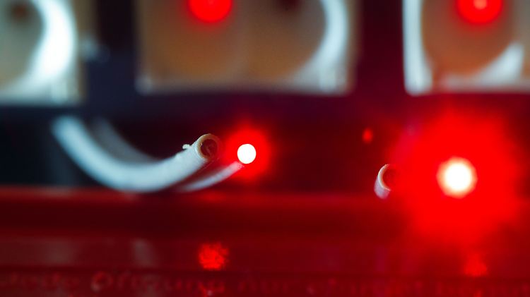Geeignet für große Bandbreiten: Die Informationsübertragung per Lichtwelle.
