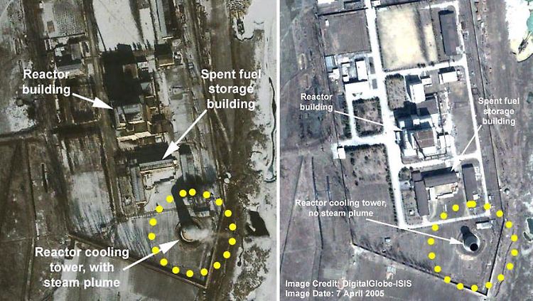 Das Nuklearzentrum in Yongbyon