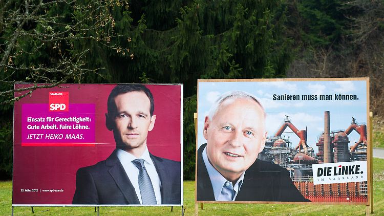 Heiko Maas und Oskar Lafontaine: Laut SPD trennen die beiden Welten.