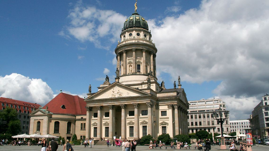 Der Französische Dom auf dem Gendarmenmarkt.