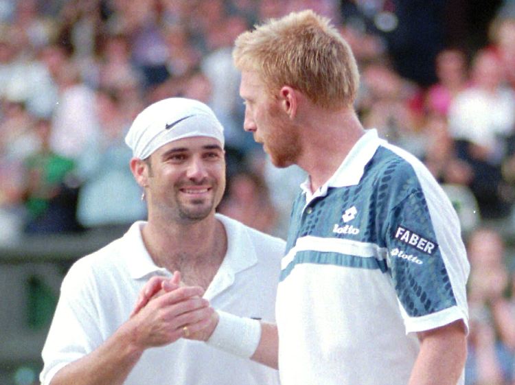 Auf dem Platz hieß der Sieger in den Duellen gegen Agassi meist nicht Becker.