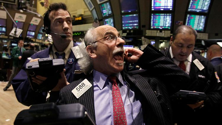 Eine Nummer für sich: Händler Peter Tuchman auf dem Parkett der New Yorker Börse.