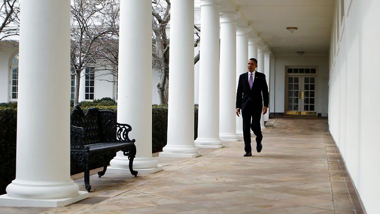 Obama allein im Weißen Haus: In der Bewertung seiner Leistung ist das Land tief gespalten.