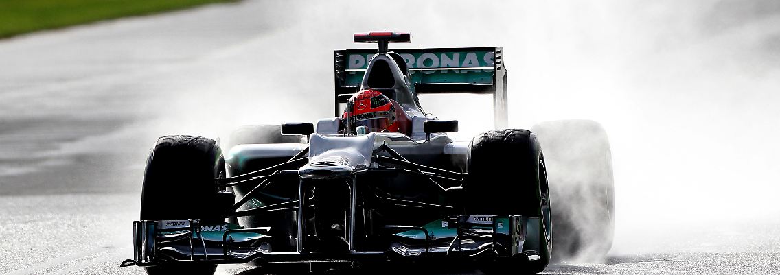 Hier fährt der Altmeister: Michael Schumacher.