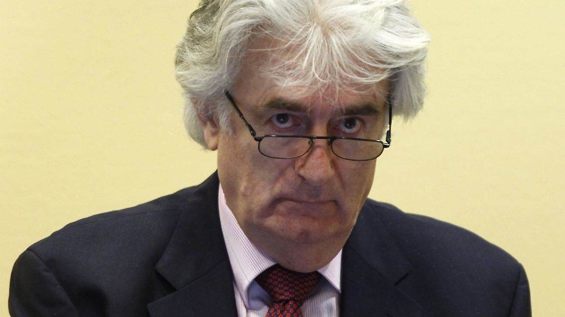 Täter: Karadzic steht in Den Haag wegen Völkermord vor Gericht.