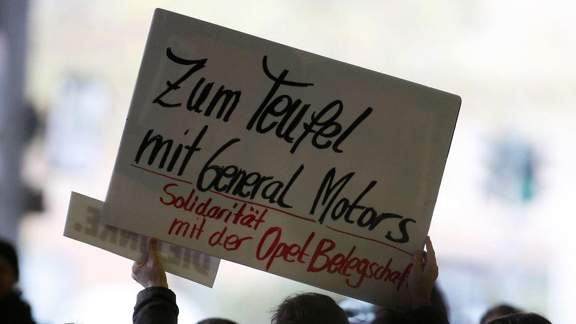 Dicke Luft bei den Opel-Mitarbeitern.