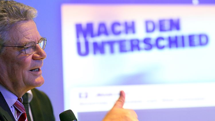 Gauck hatte darum gebeten, ihn nicht mit Vorschusslorbeer zu überhäufen.