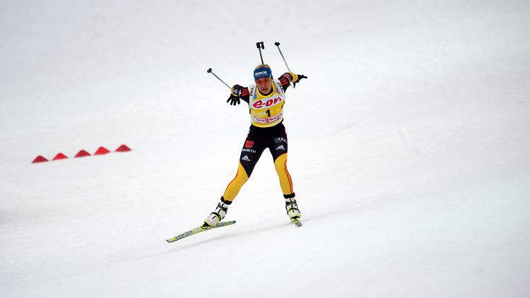 Am Ziel: Magdalena Neuner tritt auf dem Höhepunkt ihrer Karriere ab. Das schaffen nicht viele Athleten.