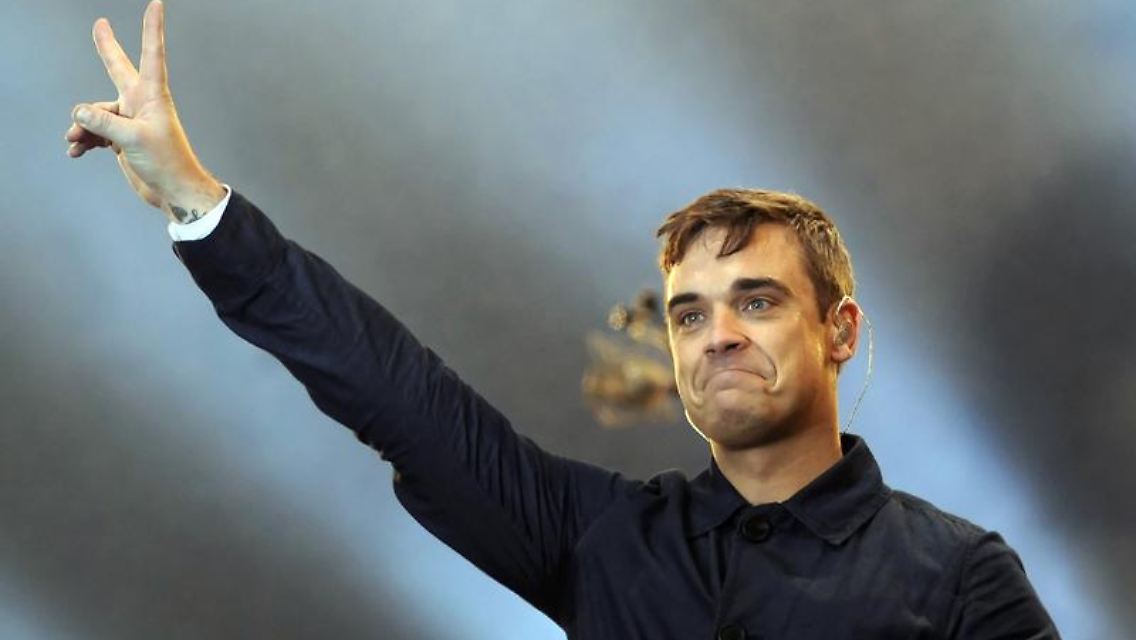 In Berlin ließ Robbie sich feiern ...