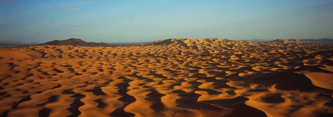 Die Sahara ist mit neun Millionen Quadratkilometern die größte Wüste der Erde.