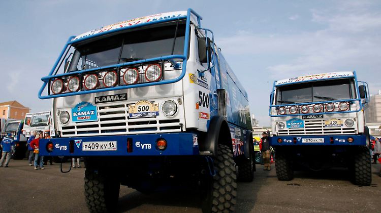 Kamaz-Lkw sind nicht nur im Rallye-Sport sehr beliebt.
