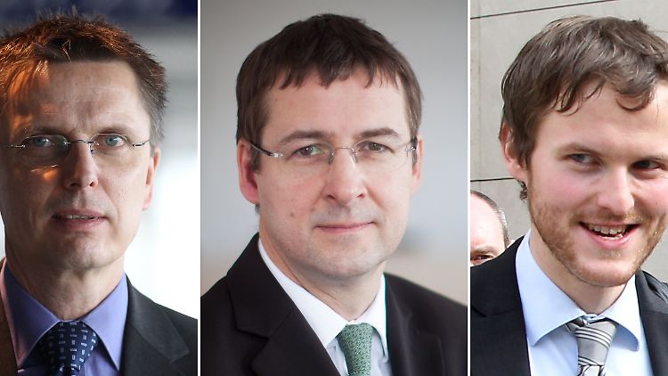 (V.l.n.r.) Schulze, Gill, Sturm: ziehen mit ins Schloss.