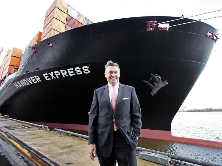 Der Vorstandschef der Hapag-Lloyd Michael Behrendt sieht einen deutlichen Trend nach oben.
