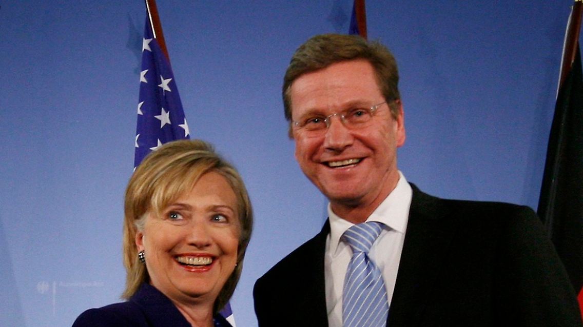 Guido Westerwelle traf Hillary Clinton im Auswärtigen Amt.
