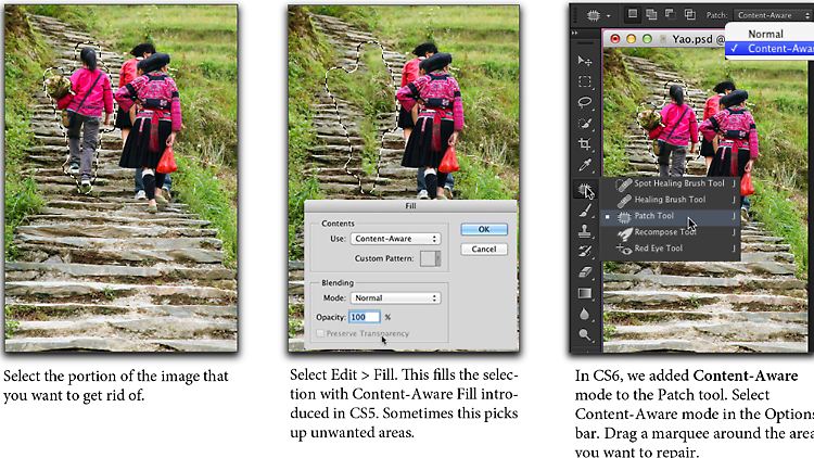Mit Photoshop CS6 verschwinden störende Element wie von zauberhand.