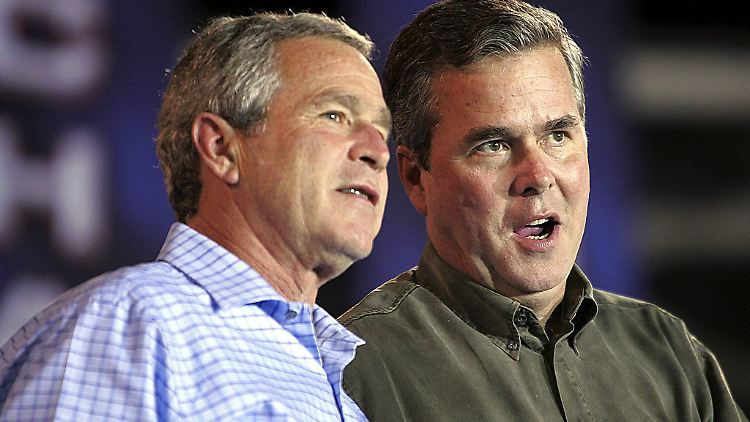 Ex-Präsident George W. Bush und sein Bruder Jeb. 