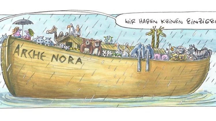 Auf Platz 3: die "Arche Nora" von OL - er ist jedes Wochenende auf n-tv.de mit einem Cartoon im "Schönen Wochenende" zu sehen.
