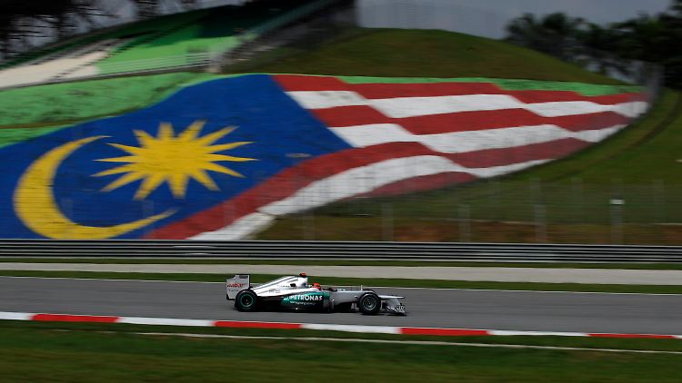 Im Training war der Silberpfeil von Michael Schumacher ziemlich schnell. Das war aber auch in Australien schon so.