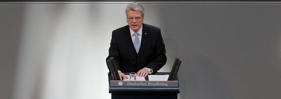 Gauck hat den Menschen etwas zu sagen.