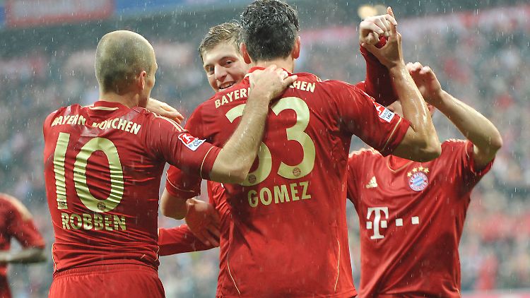 Mario Gomez schoss das zweite Tor für die Münchner. In der Endabrechnung war es das entscheidende.