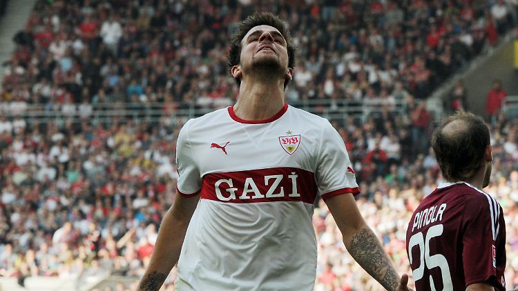 Martin Harnik, in den letzten Wochen der Stuttgarter Torgarant, blieb diesmal ohne Treffer. Der VfB gewann trotzdem.