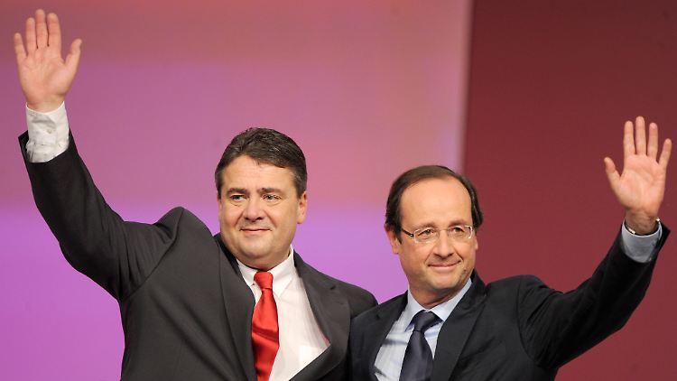 Sigmar Gabriel, François Hollande: Einer von beiden könnte demnächst eine Wahl gewinnen.