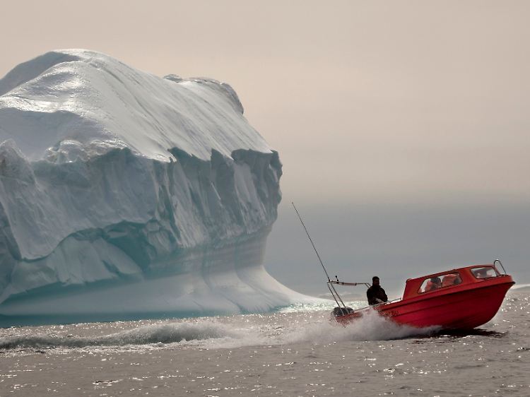 Der Eisschild in Grönland ist neben der Antarktis das größte Süßwasser-Reservoir der Welt.