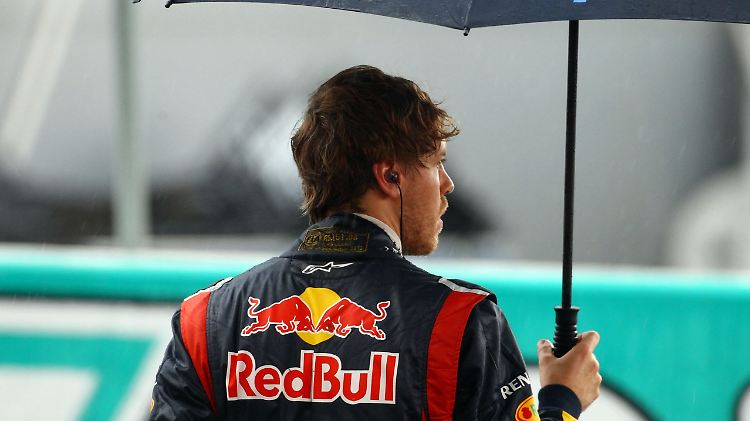 Kurze Pause: Sebastian Vettel.