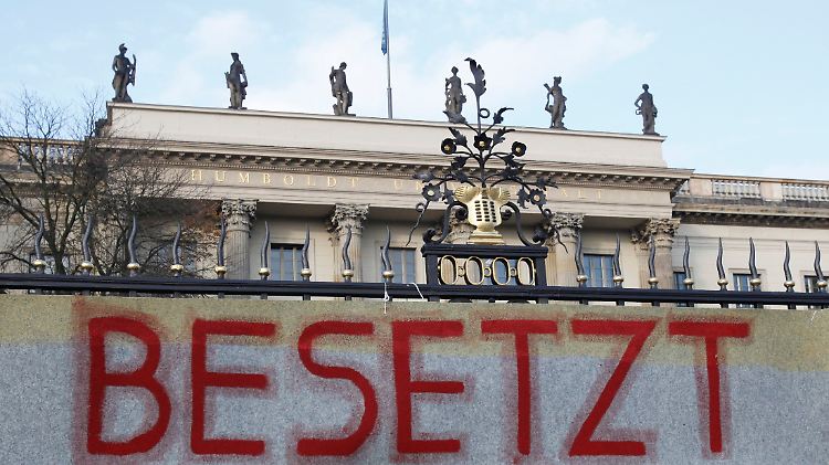 An der Berliner Humboldt-Uni.