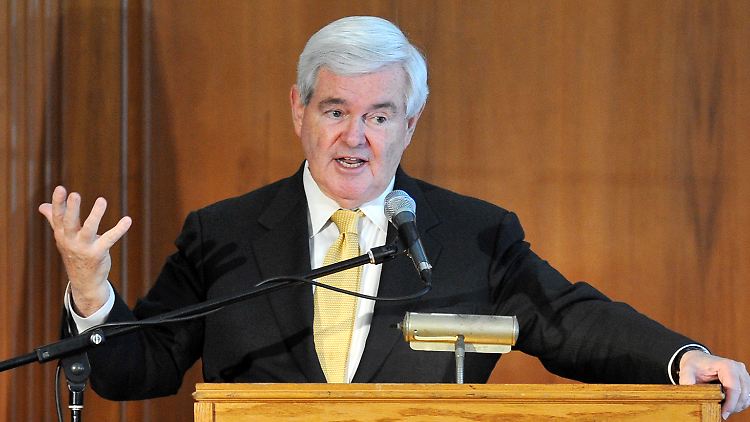 Das Geld wird knapp: Obama-Herausforderer Newt Gingrich muss sparen.