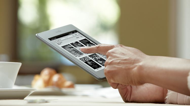 Durch den Touchscreen ist die Bedienung des Kindle einfacher.