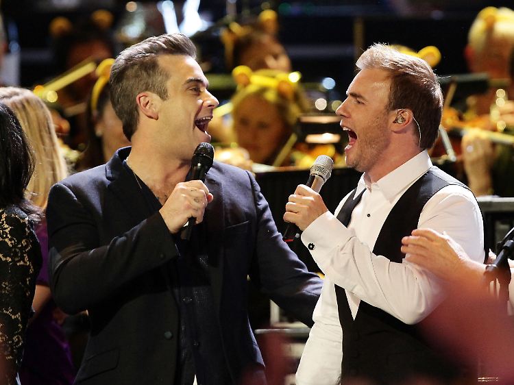 Was für eine Wiedersehensfreude! Doch Robbie und Take That ...