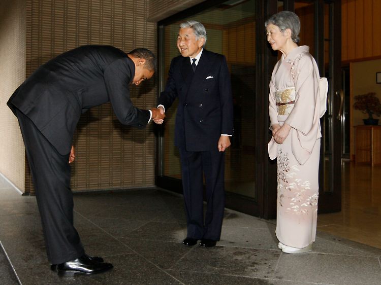 Obama wurde in Japan auch vom Kaiser empfangen.