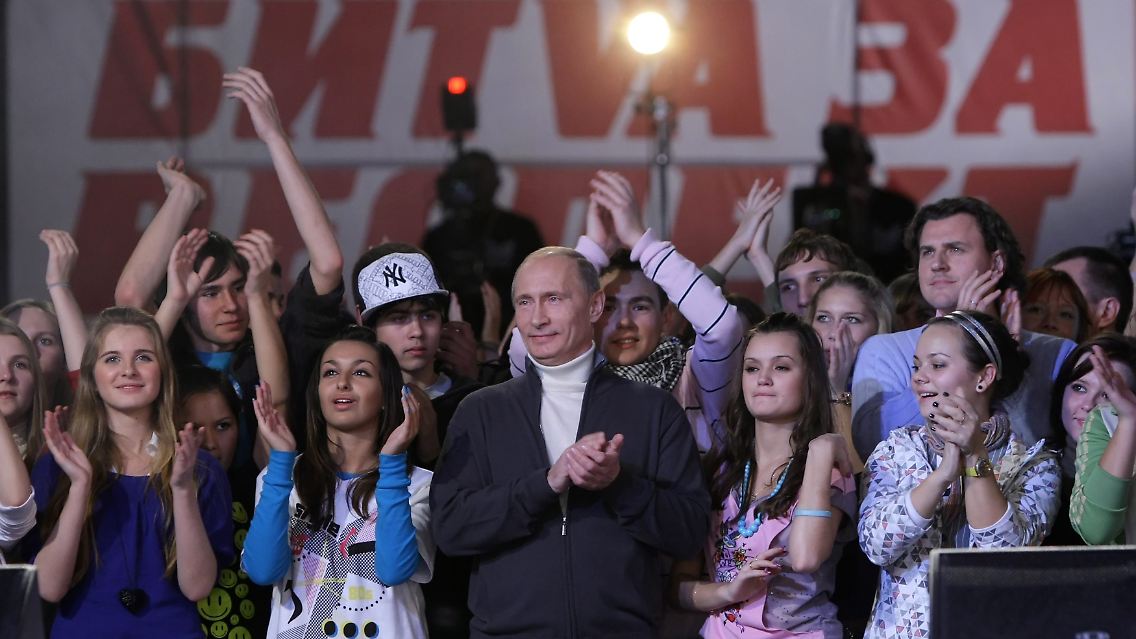 Wladimir Putin bei der Aufzeichnung der Talentshow.