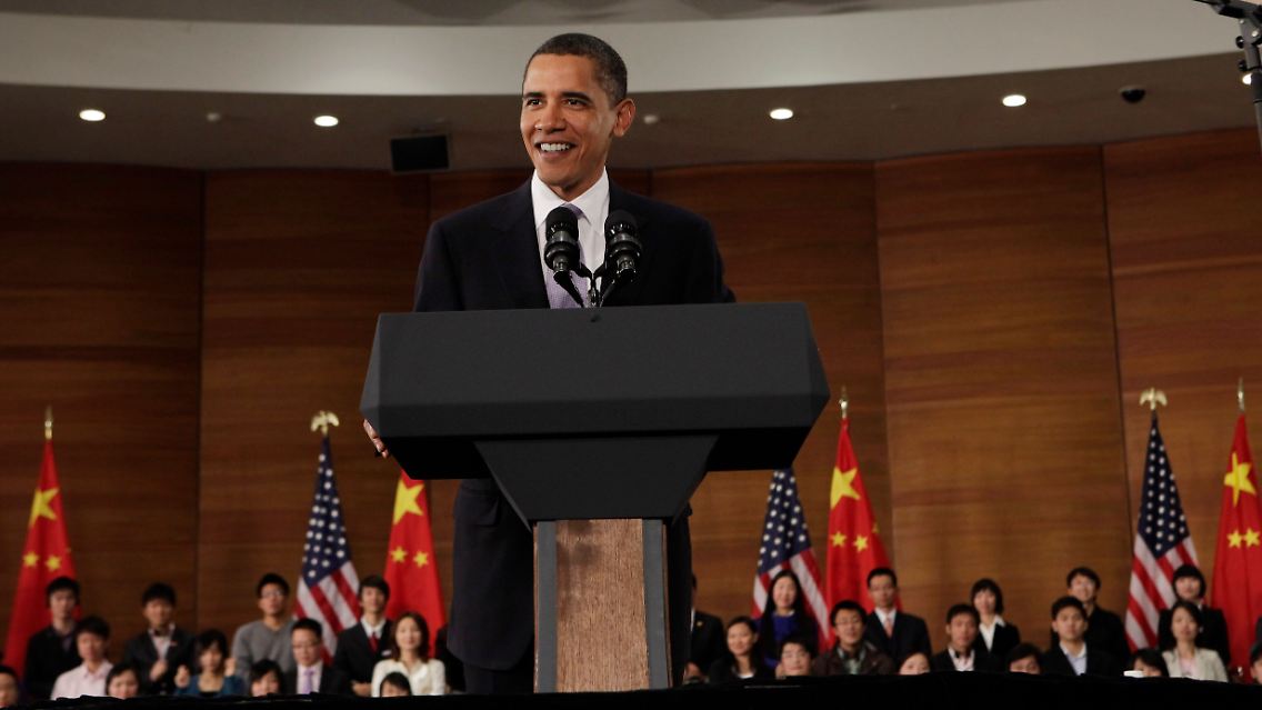 Der US-Präsident lobt China als "majestätisches Land".