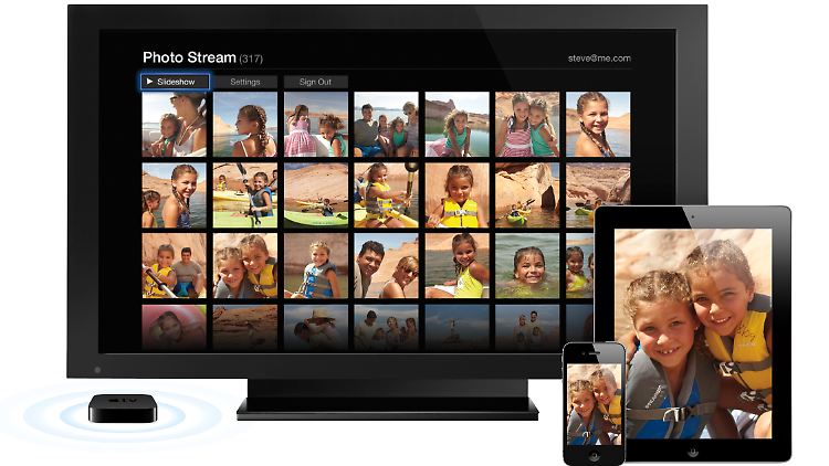 In Verbindung mit einem iPhone oder iPad ist Apples kleine TV-Box ganz groß.