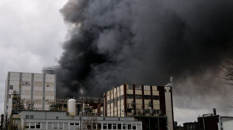 Die Rauchwolke zog über Marl.