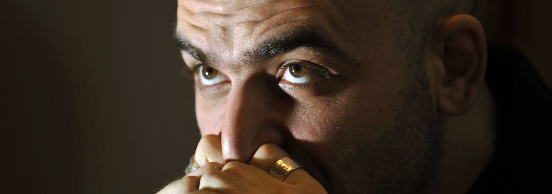 Saviano auf der Pressekonferenz zur Verleihung des Geschwister-Scholl-Preises.