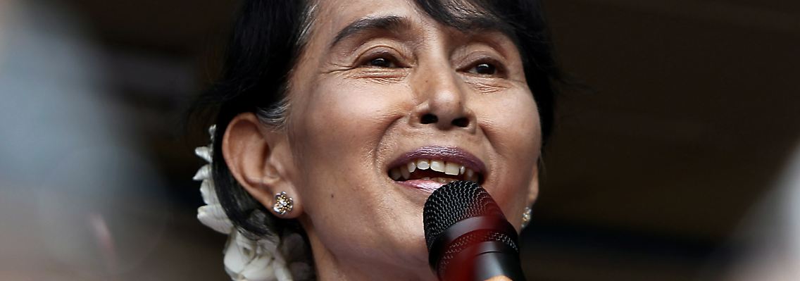 Aung San Suu Kyi hofft auf eine "wahrhaft demokratische Atmosphäre".