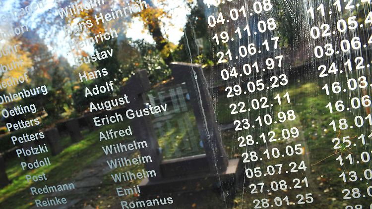 Mahnmal für die Opfer der NS-Diktatur auf dem Friedhof Burgwedel.