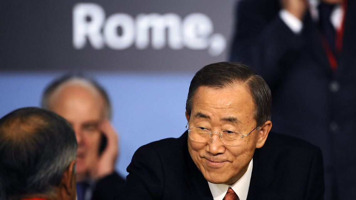 Am Anfang der Konferenz noch optimistisch: UN-Generalsekretär Ban Ki Moon