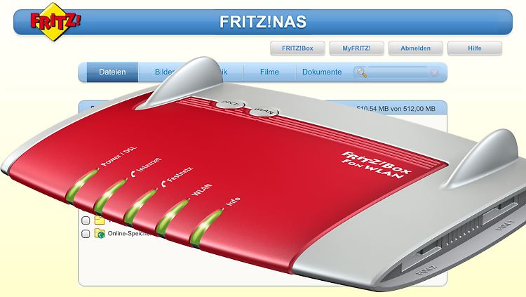 Via FritzNAS sind mit der Fritzbox verbundene Speicher überall zu erreichen.