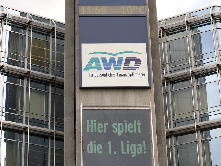 Flotter Spruch an der AWD-Zentrale in Hannover.