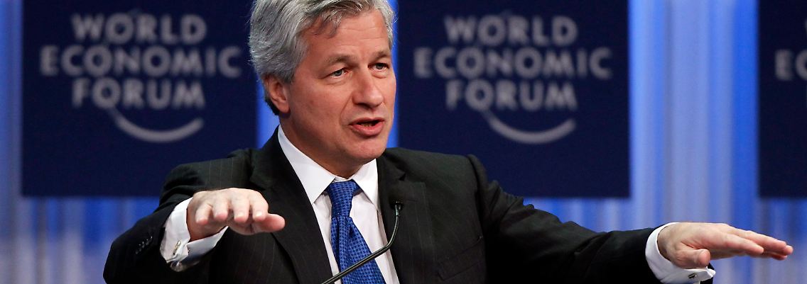 JP-Morgan-Chef Dimon: Immer schön den Ball flach halten.