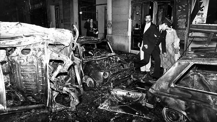 Die Pariser Rue Copernic lag nach dem Anschlag 1980 in Schutt und Asche.