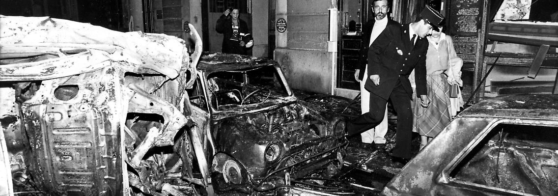 Die Pariser Rue Copernic lag nach dem Anschlag 1980 in Schutt und Asche.