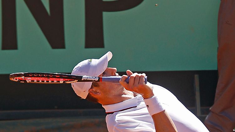 John Isner musste nicht nur mit seinem Gegner, sondern auch mit einer Biene kämpfen.